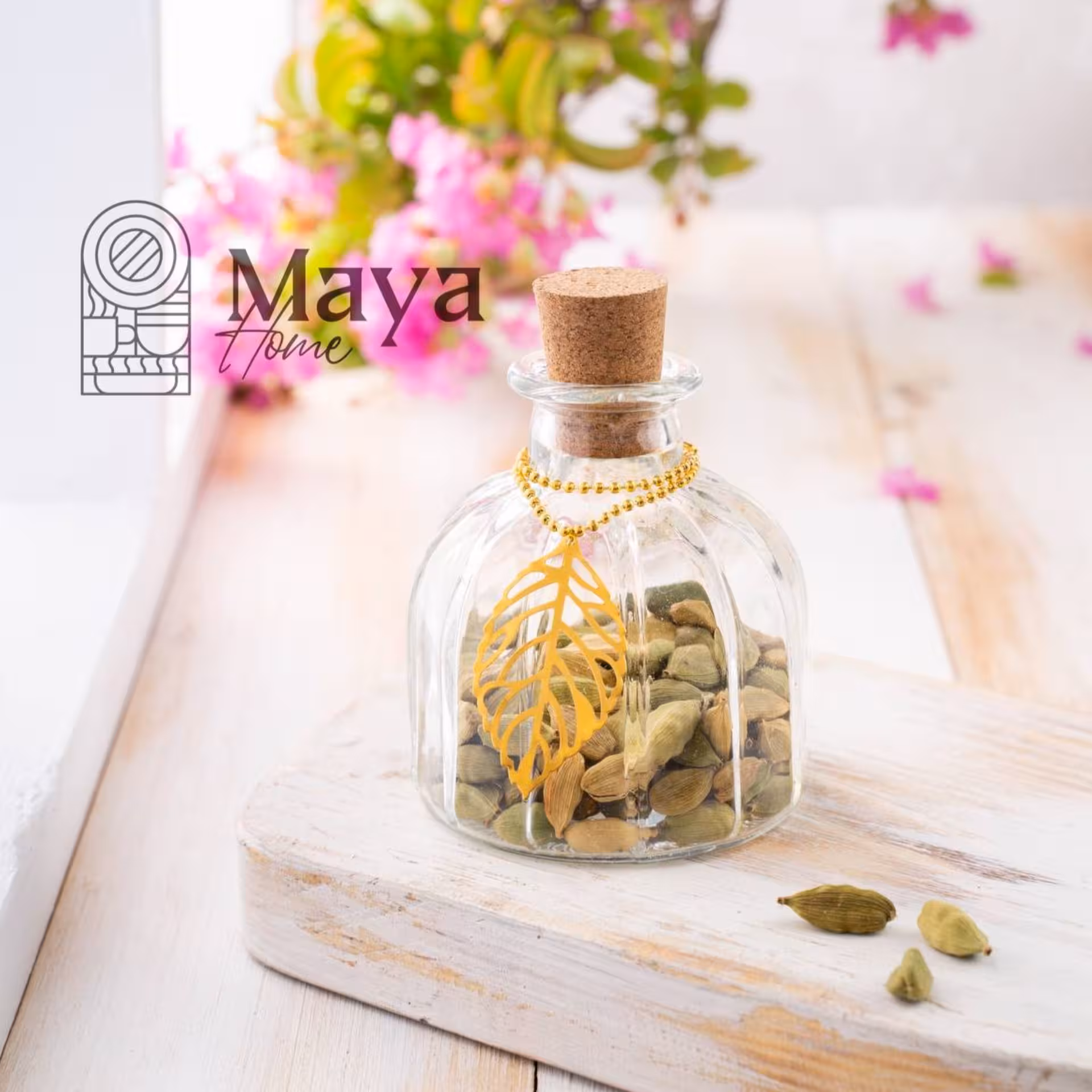 جا زعفران نقلی درب چوب پنبه ای