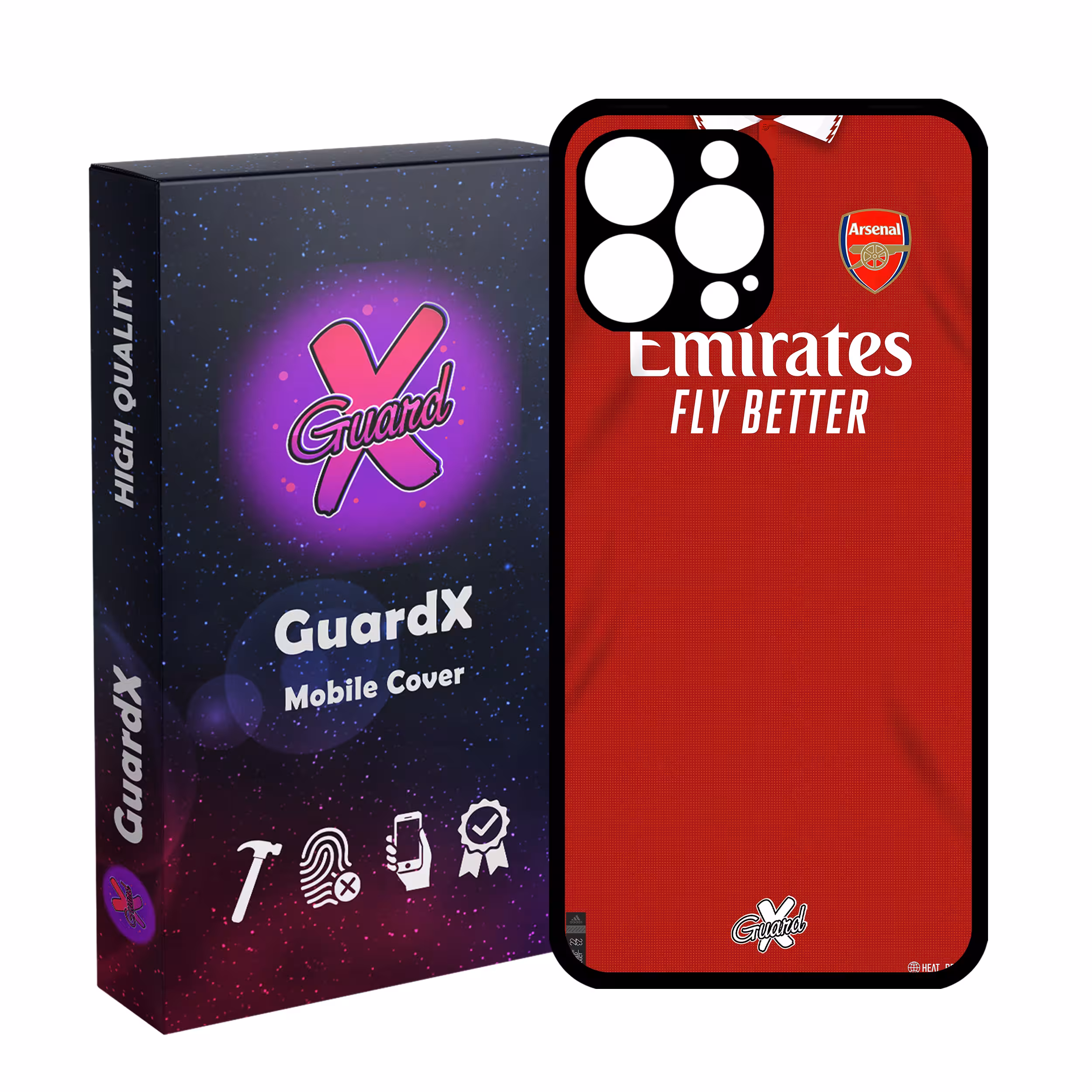 کاور گارد ایکس طرح آرسنال مدل Glass10467 مناسب برای گوشی موبایل اپل iPhone 13 Pro Max