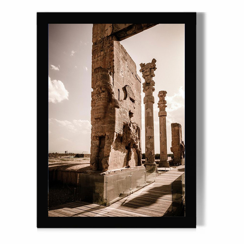 تابلو مدل  دیواری طرح تخت جمشید کد FD309 | دنیای قاب