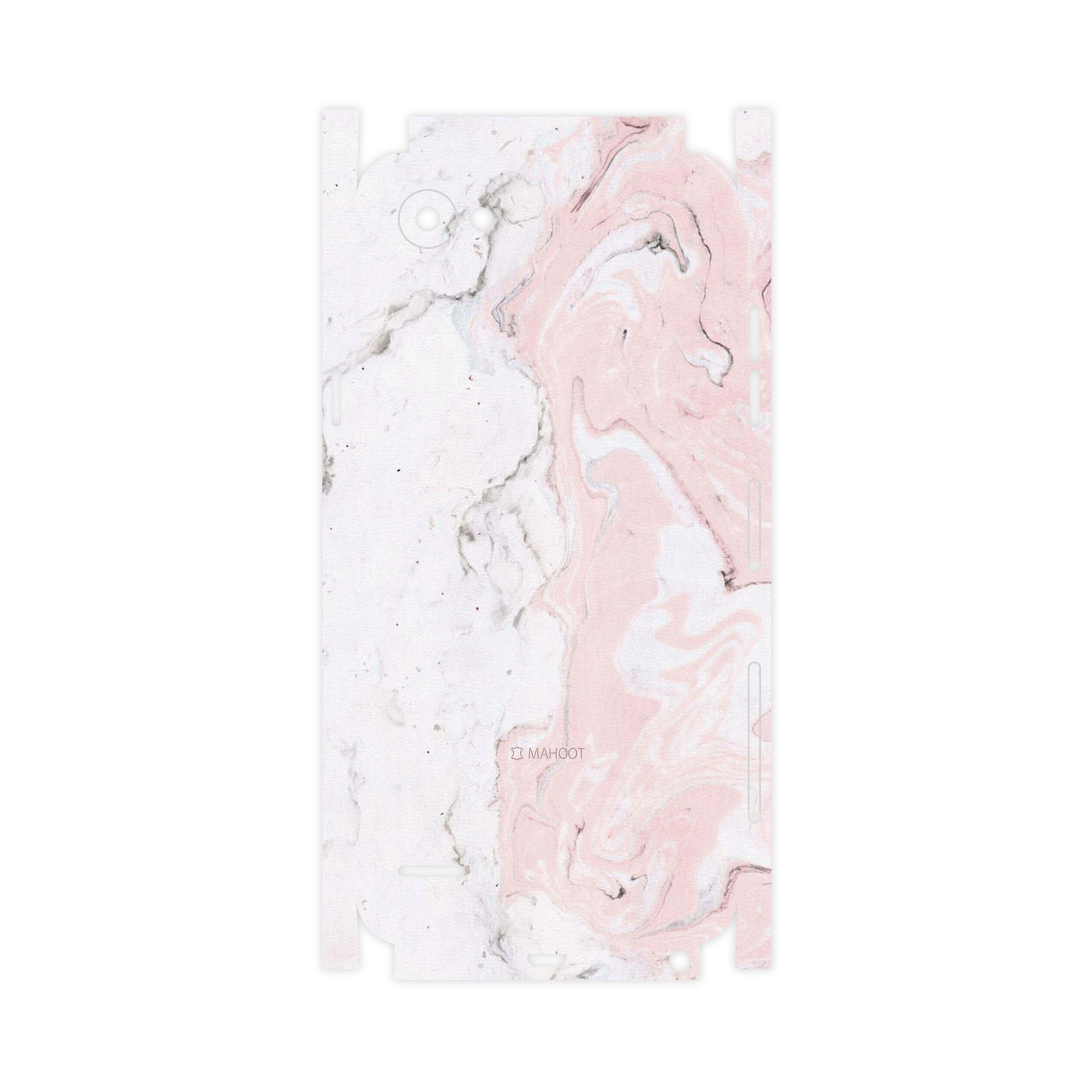 برچسب پوششی ماهوت مدل Blanco-Pink-Marble-FullSkin مناسب برای گوشی موبایل ال جی Q6