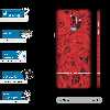 برچسب پوششی ماهوت مدل Red-Flower-FullSkin مناسب برای گوشی موبایل سامسونگ Galaxy J8