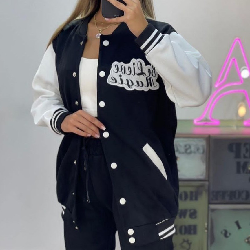 سویشرت بیسبالی با ارسال رایگان سوییشرت زنانه سوییشرت دخترانه سوییشرت بیسبالی زنانه سوییشرت مشکی زنانه شوییشرت شیک