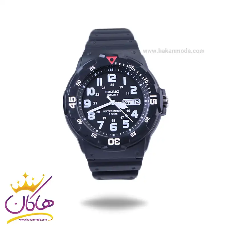 ساعت عقربه ای کاسیو مردانه بند رابر مشکی MRW-200H-1BVDF