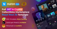 دانلود قالب فروشگاه ان اف تی Nuron React NextJS