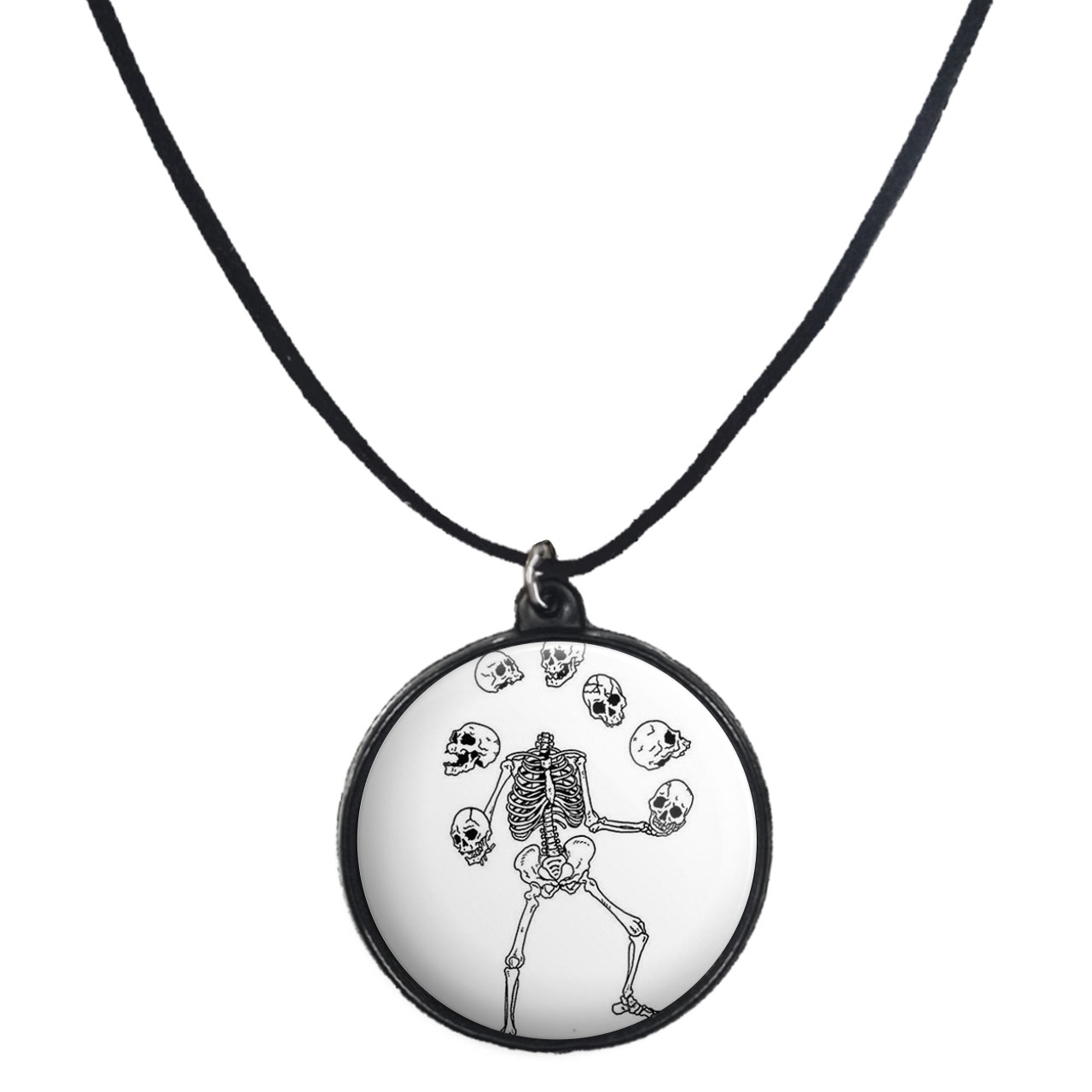 گردنبند پرمانه طرح اسکلت کد pmb.6144