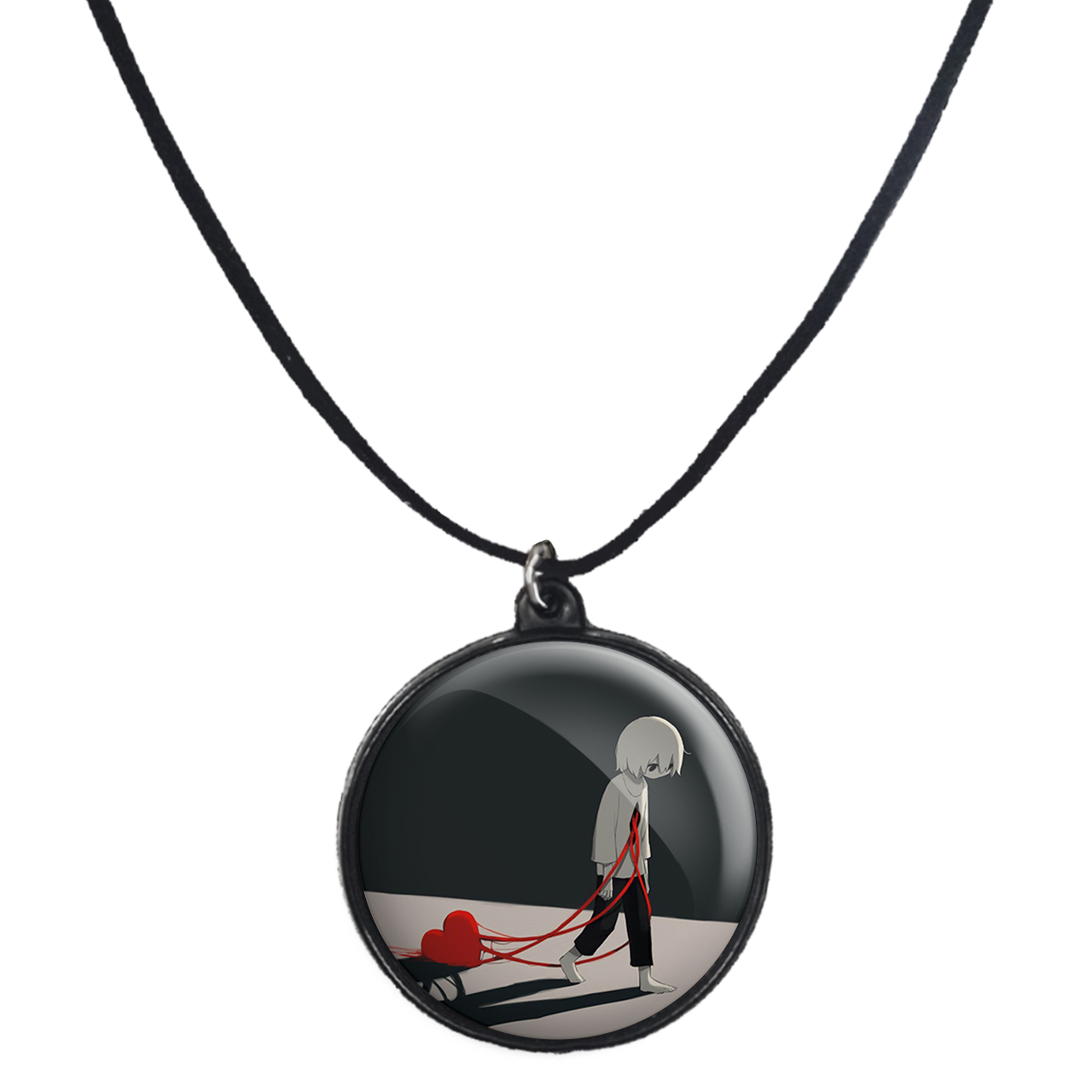 گردنبند پرمانه طرح دل شکسته کد pmb.192 