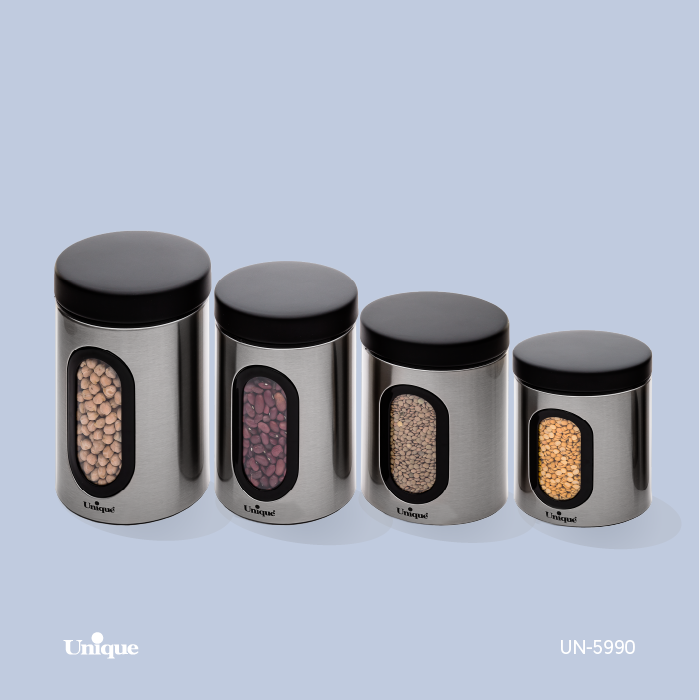 قوطی 4رقم پنجره دار استیل یونیک کد محصول: UN-5990