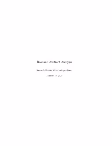 خرید و دانلود نسخه کامل کتاب Real and Abstract Analysis