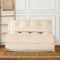 مبل تخت خواب شو دو نفره لبه دوزی شده(40-75-120)