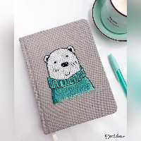 دفتر یادداشت مدل شماره دوزی طرح خرسی 