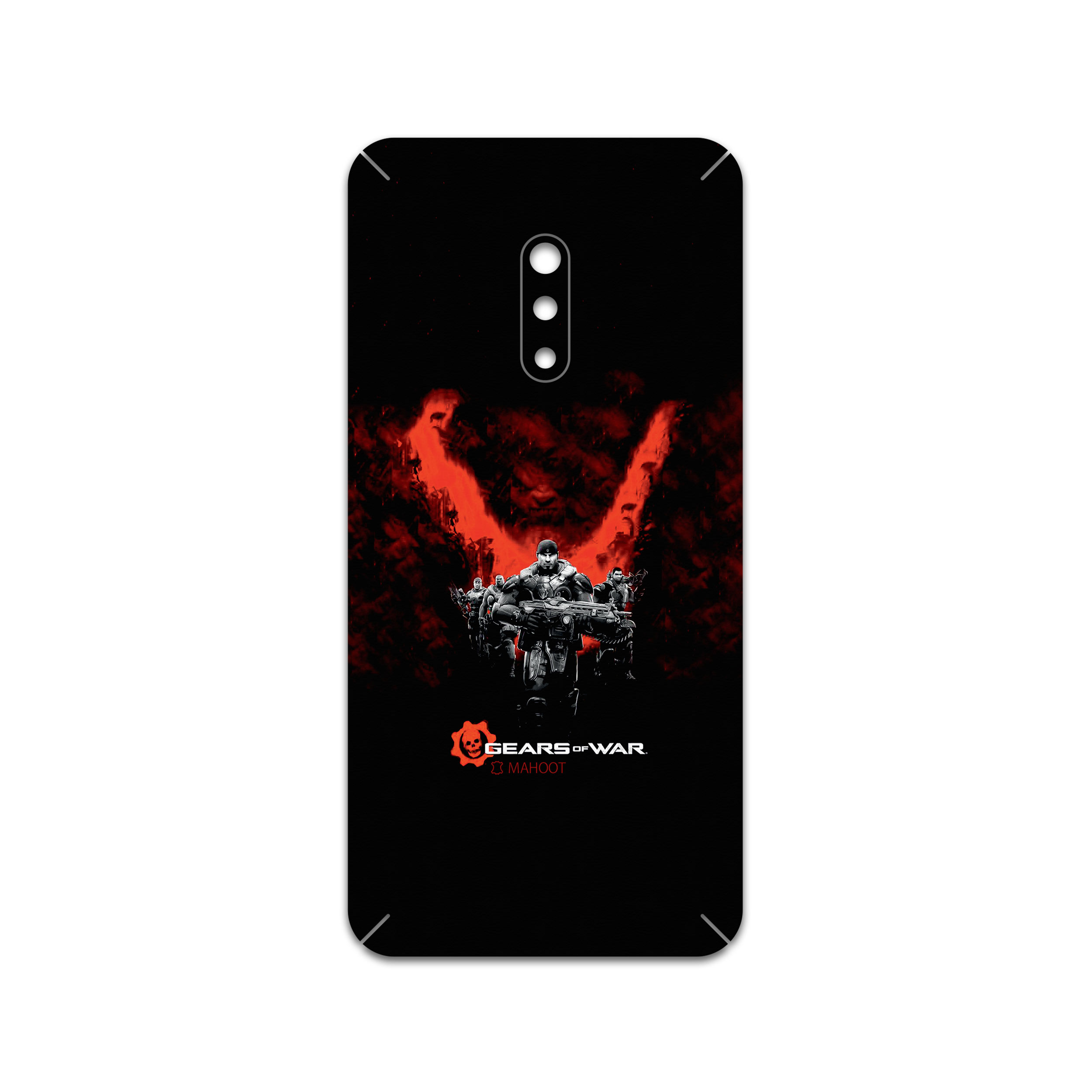 برچسب پوششی ماهوت مدل GEARS-OF-WAR-Game مناسب برای گوشی موبایل اپو Realme X