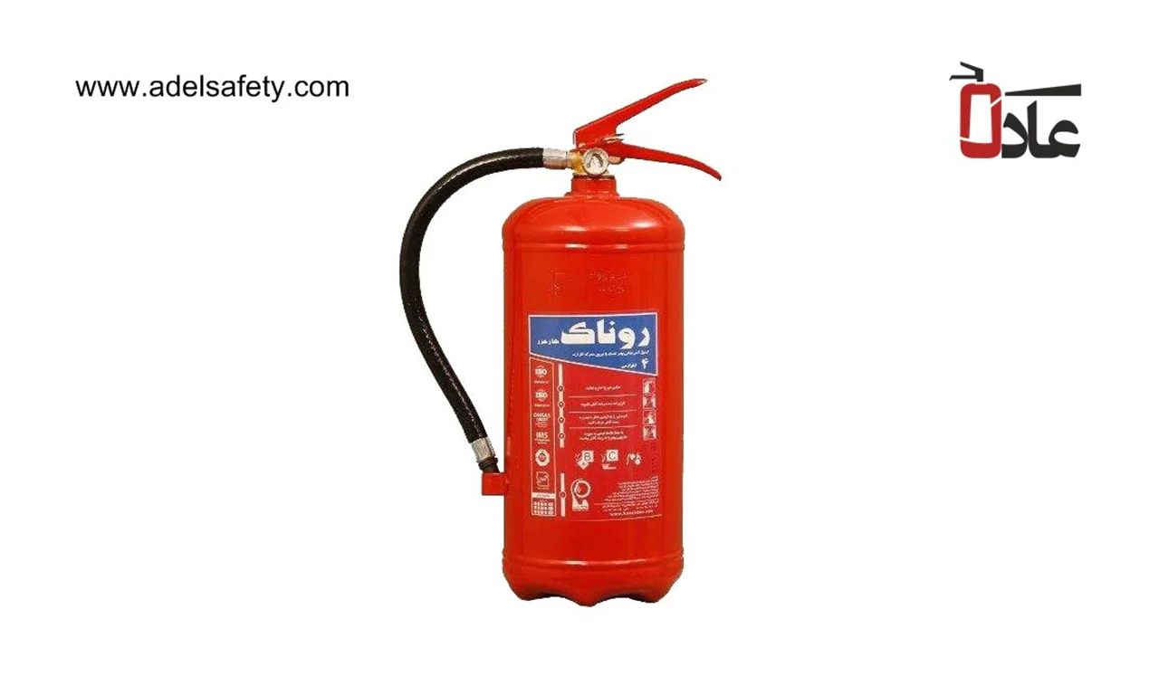 کپسول آتش نشانی پودر و گاز BCE روناک 4 کیلوگرمی