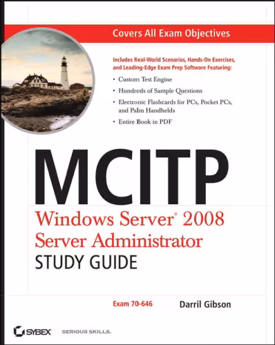 خرید و دانلود نسخه کامل کتاب MCITP Windows Server 2008 Server Administrator Study Guide Exam 70 646 Sep 2008