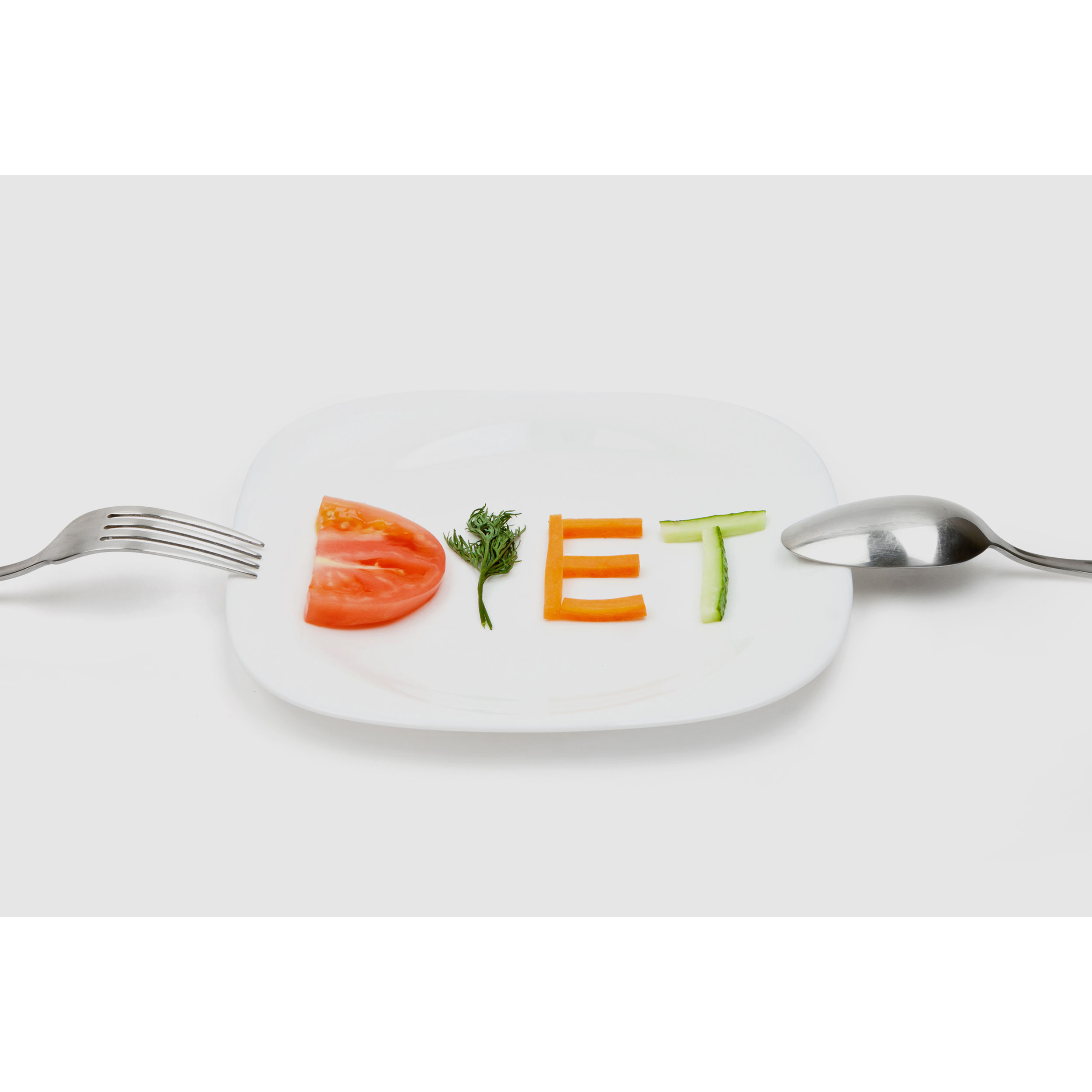 تابلو شاسی طرح قاشق و چنگال و بشقاب و غذای گیاهی مدل T6765