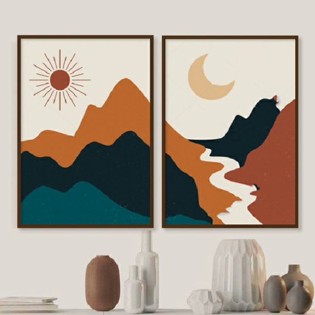 تابلو کد 1217 مجموعه دو عددی | دنیای قاب