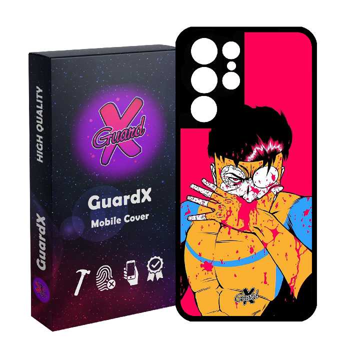 کاور گارد ایکس طرح Invincible مدل Glass10422 مناسب برای گوشی موبایل سامسونگ Galaxy S21 Ultra