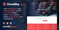 دانلود قالب WHMCS و اچ تی ام ال CloudSky