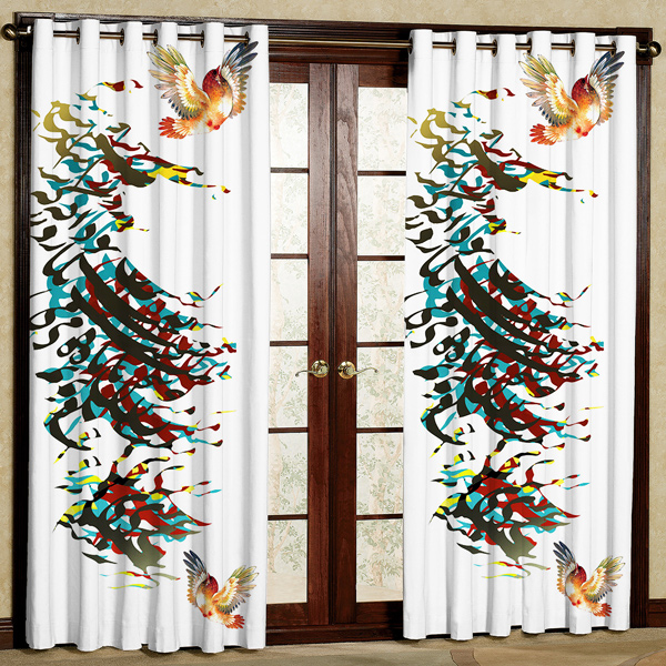 پرده مدل مخمل پانچی کد 7407 سایز 280x140 سانتی متر