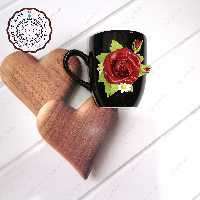 ماگ با طرح گل رز