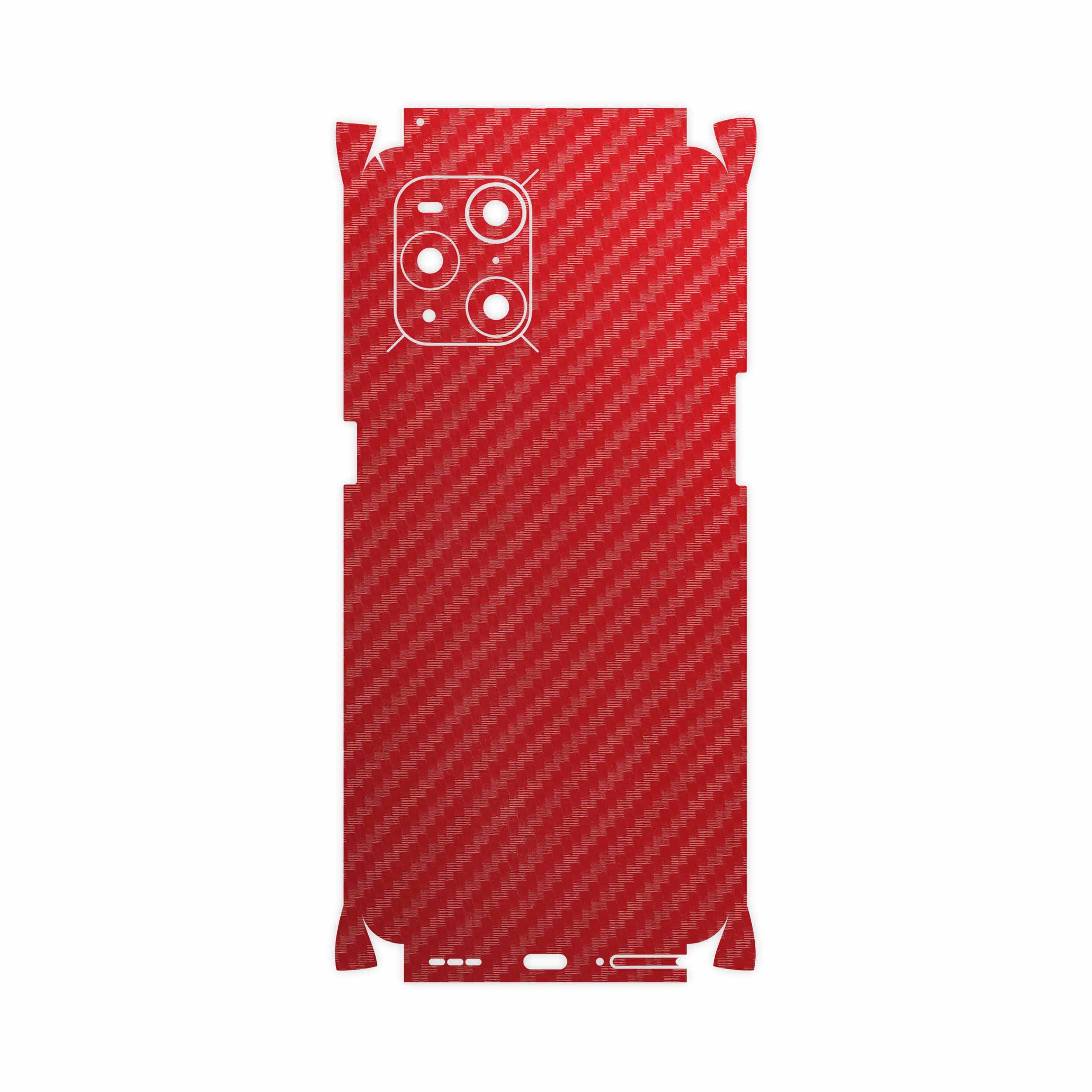 برچسب پوششی ماهوت مدل Red-Fiber-FullSkin مناسب برای گوشی موبایل اپو Find X3 Pro