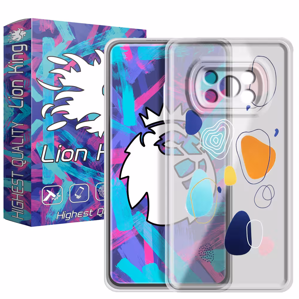 کاور لاین کینگ مدل خال خالی رنگی مناسب برای گوشی موبایل شیایومی Poco X3 Poco X3 Pro
