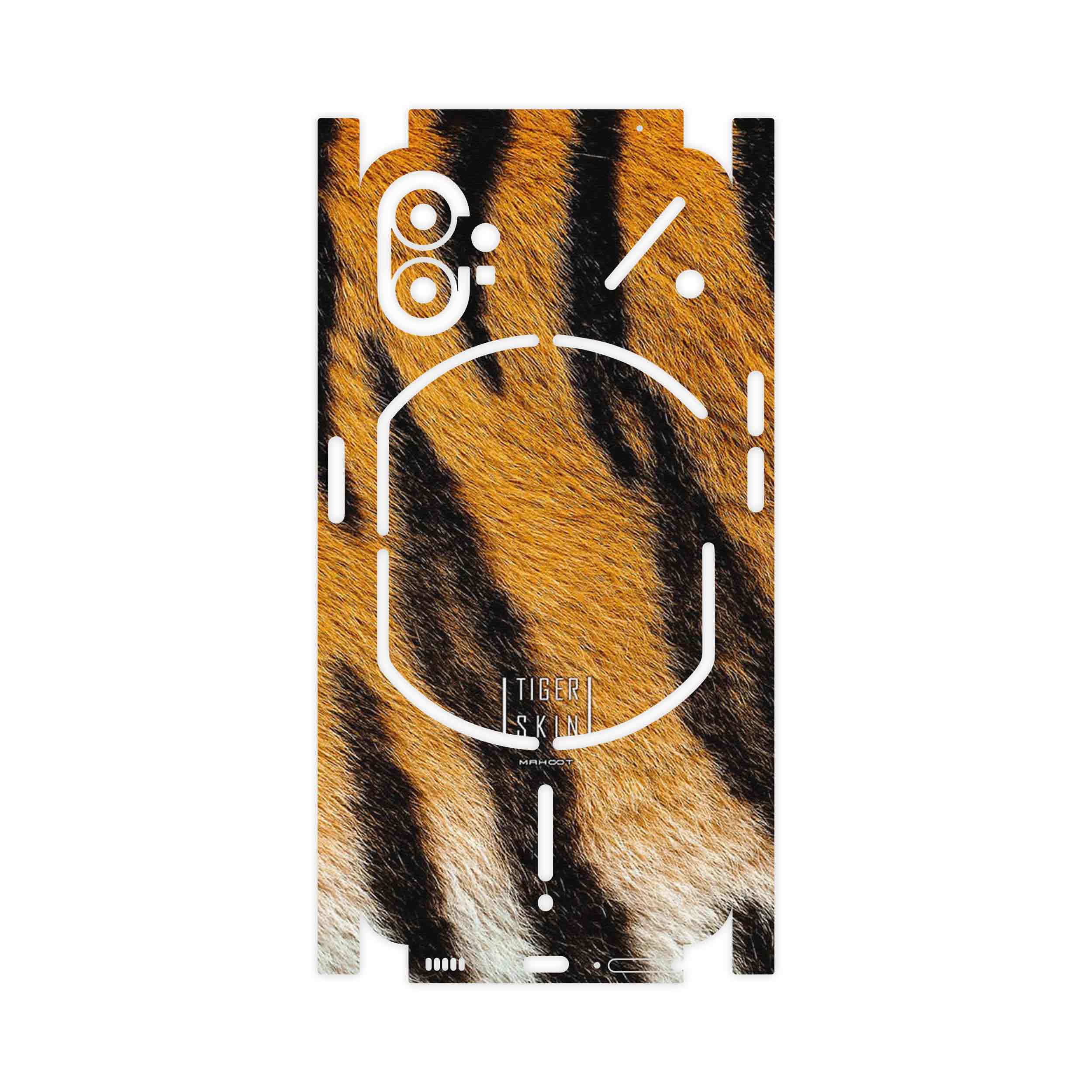 برچسب پوششی ماهوت مدل Tiger Skin-FullSkin مناسب برای گوشی موبایل ناتینگ Phone 1