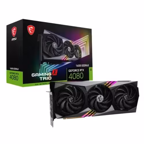 کارت گرافیک ام اس ای MSI RTX 4080 GAMING X TRIO 16GB (آکبند-گارانتی اصلی)