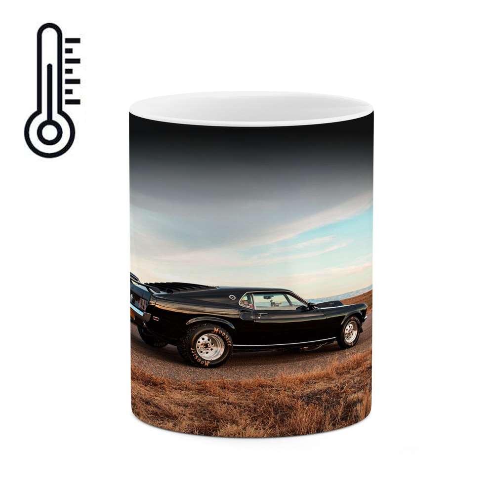 ماگ حرارتی کاکتی طرح ماشین مدل mgh16027