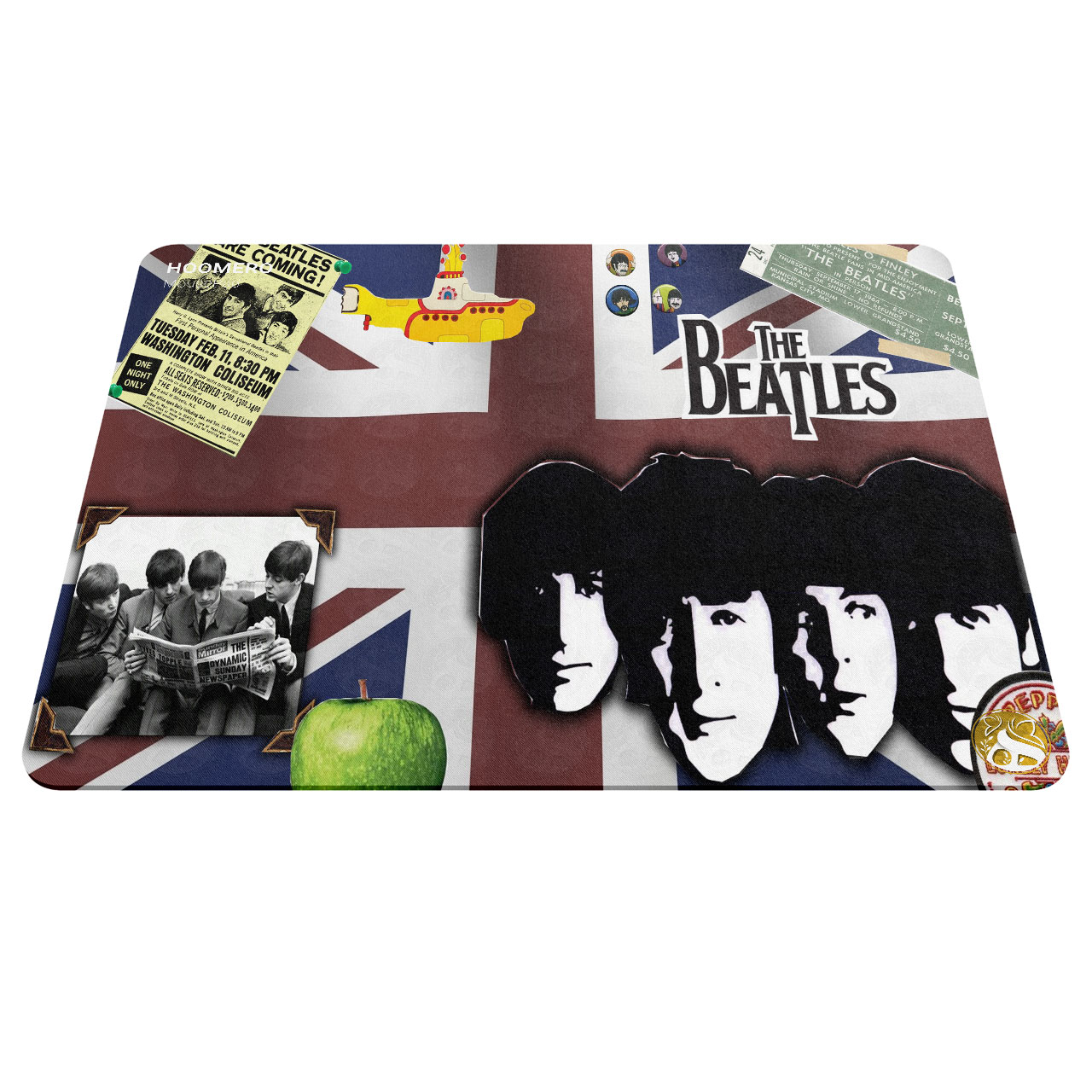 ماوس پد هومرو مدل A5972 طرح The Beatles