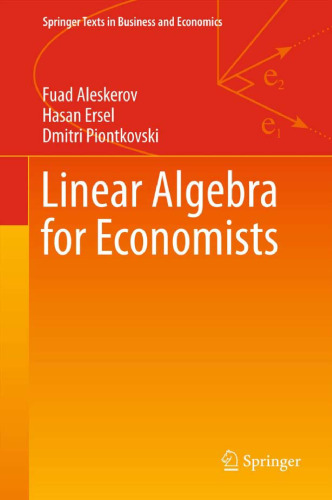 خرید و دانلود نسخه کامل کتاب Linear Algebra for Economists
