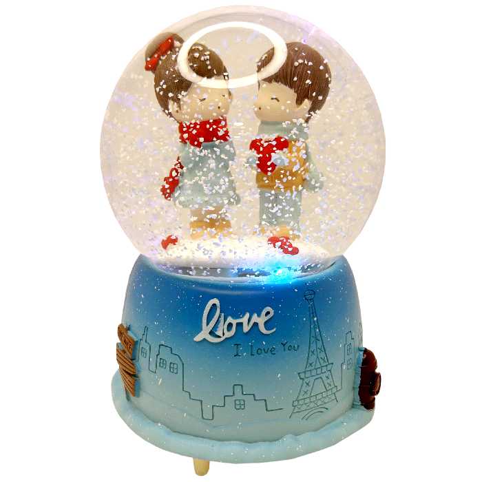 گوی موزیکال مدل پمپی Love طرح عشق و شادی کد PA4022