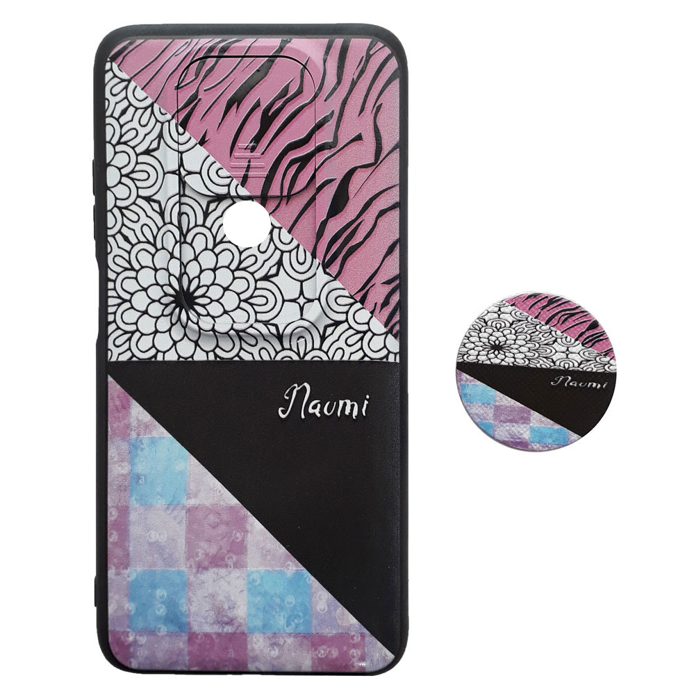 کاور طرح نامی کد S6487 مناسب برای گوشی موبایل شیائومی Redmi Note 9 به همراه پایه نگهدارنده