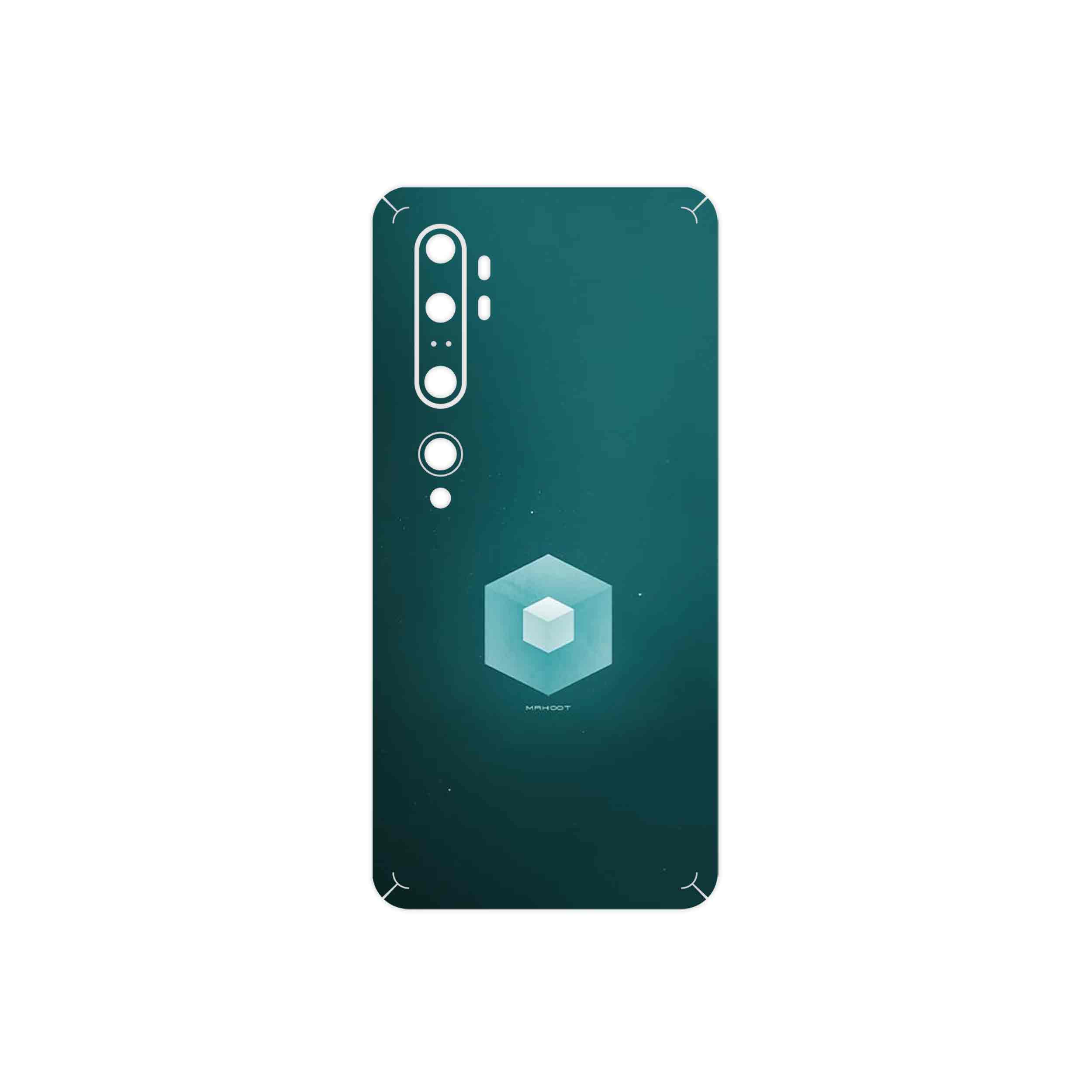 برچسب پوششی ماهوت مدل Minimal Cube icon مناسب برای گوشی موبایل شیائومی Mi Note 10