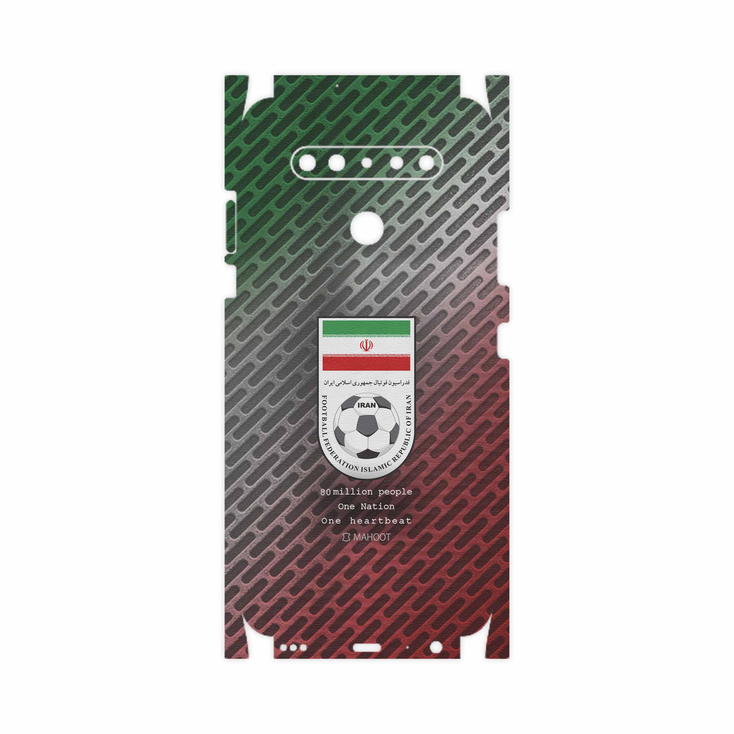برچسب پوششی ماهوت مدل Iran-National-Football-Team-FullSkin مناسب برای گوشی موبایل ال جی K41s