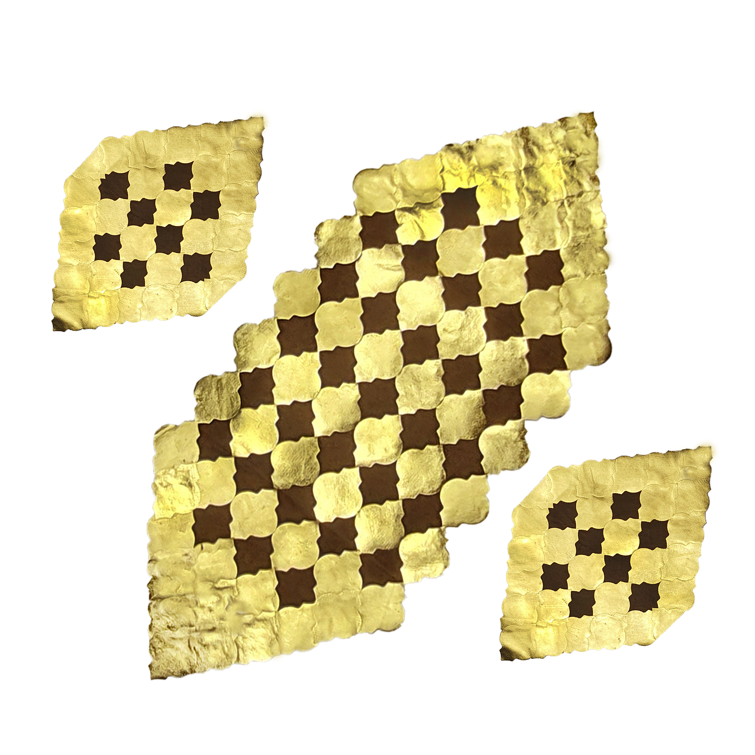 ست رومیزی سه تکه مدل مخمل و چرم کد 30