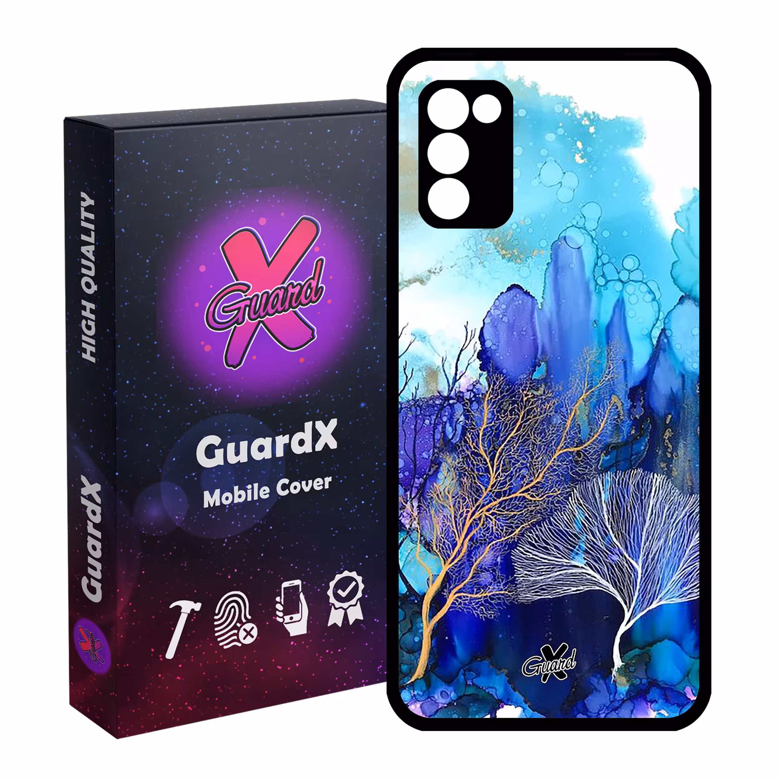 کاور گارد ایکس طرح آبرنگی مدل Glass10292 مناسب برای گوشی موبایل سامسونگ Galaxy A02s / M02s