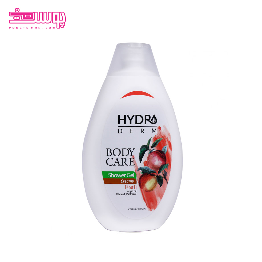 شامپو بدن کرمی هیدرودرم مدل هلو حجم 500ml