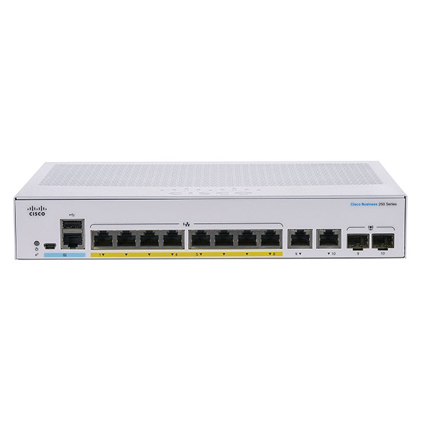 سوئیچ CBS250-8P-E-2G سیسکو 8 پورت  استعلام قیمت و خرید 41902-021