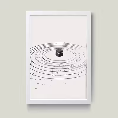 تابلو مدل Mecca مکه کدm2622-w