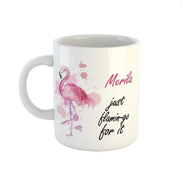 ماگ طرح اسم مریلا مدل فلامینگو کد 307