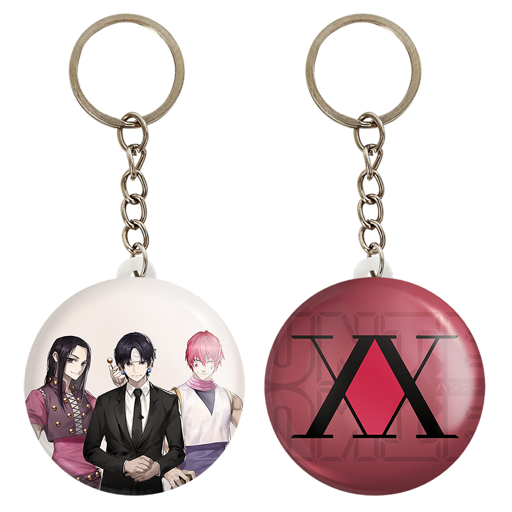 جاکلیدی خندالو مدل نماد شکارچی هیسوکا و کرولو و ایلومی انیمه هانتر ایکس هانتر کد 1193311939 مجموعه 2 عددی