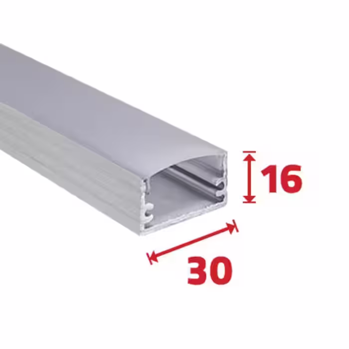 لاینر نوری روکار R6 - یراقینو فروش یراق آلات کابینت و درب
