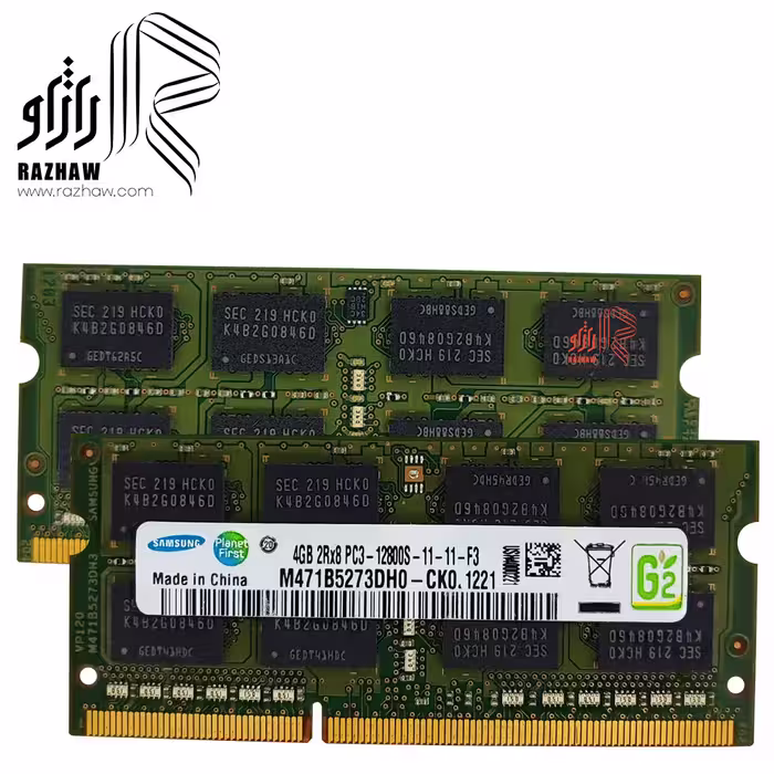 رم لپ تاپ ddr3 سامسونگ 12800/1600mhzمدل cko1221 ظرفیت 4 گیگ cl11