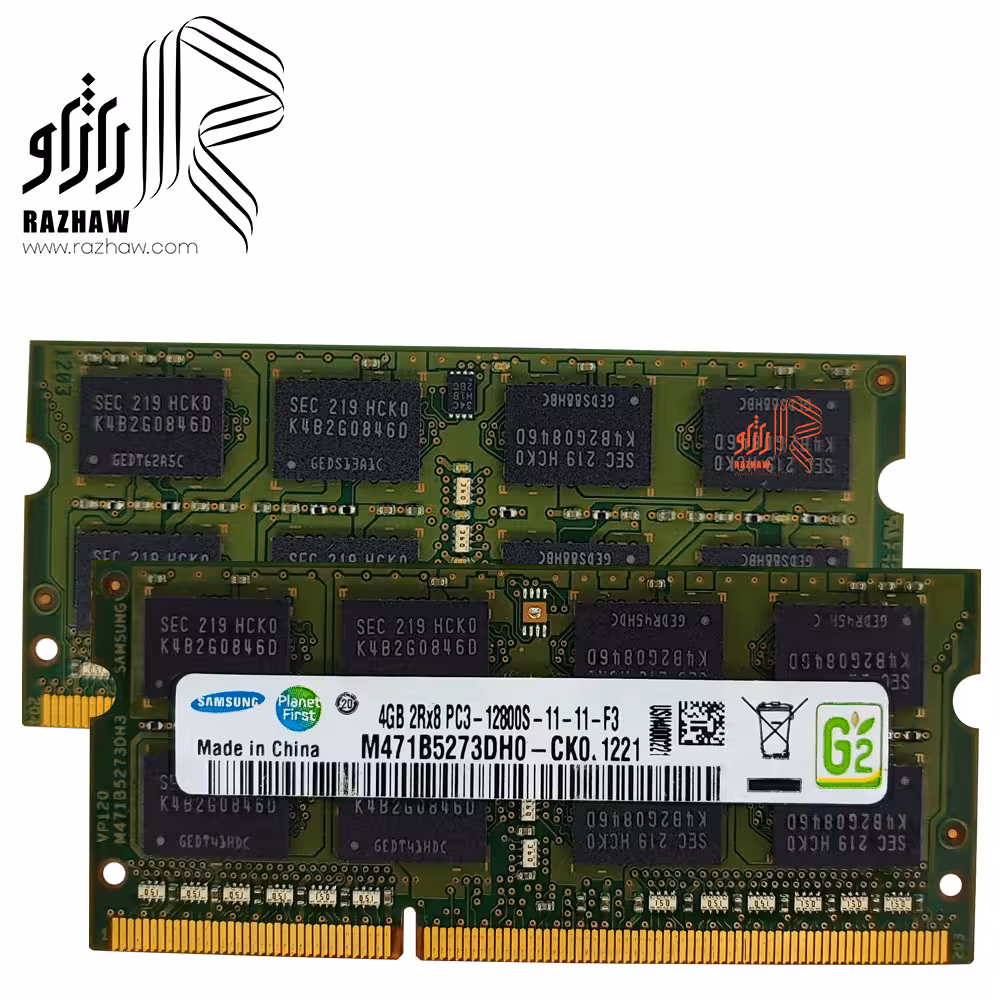 رم لپ تاپ ddr3 سامسونگ 12800/1600mhzمدل cko1221 ظرفیت 4 گیگ cl11