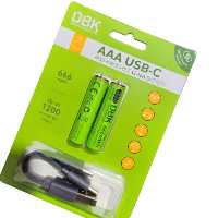 مشخصات ، قیمت و خرید باطری نیم قلمی شارژی DBK USB