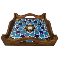 سینی کاشی کاری چوبی کد 2020102
