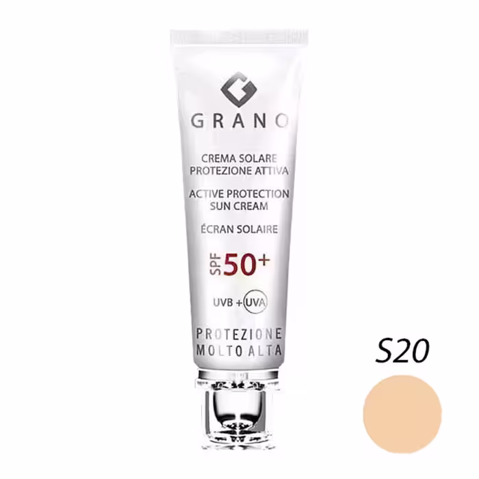 ضد آفتاب رنگی گرانو با SPF50 مناسب انواع پوست حجم 35 میلی لیتر