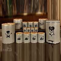 سرویس آشپزخانه بی وی کی درب چوبی طرح chef کد 853215