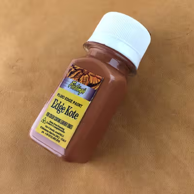 رنگ قهوه ای روشن لبه چرم ادج کوت مدل 20ml حجم 20 میلی لیتر