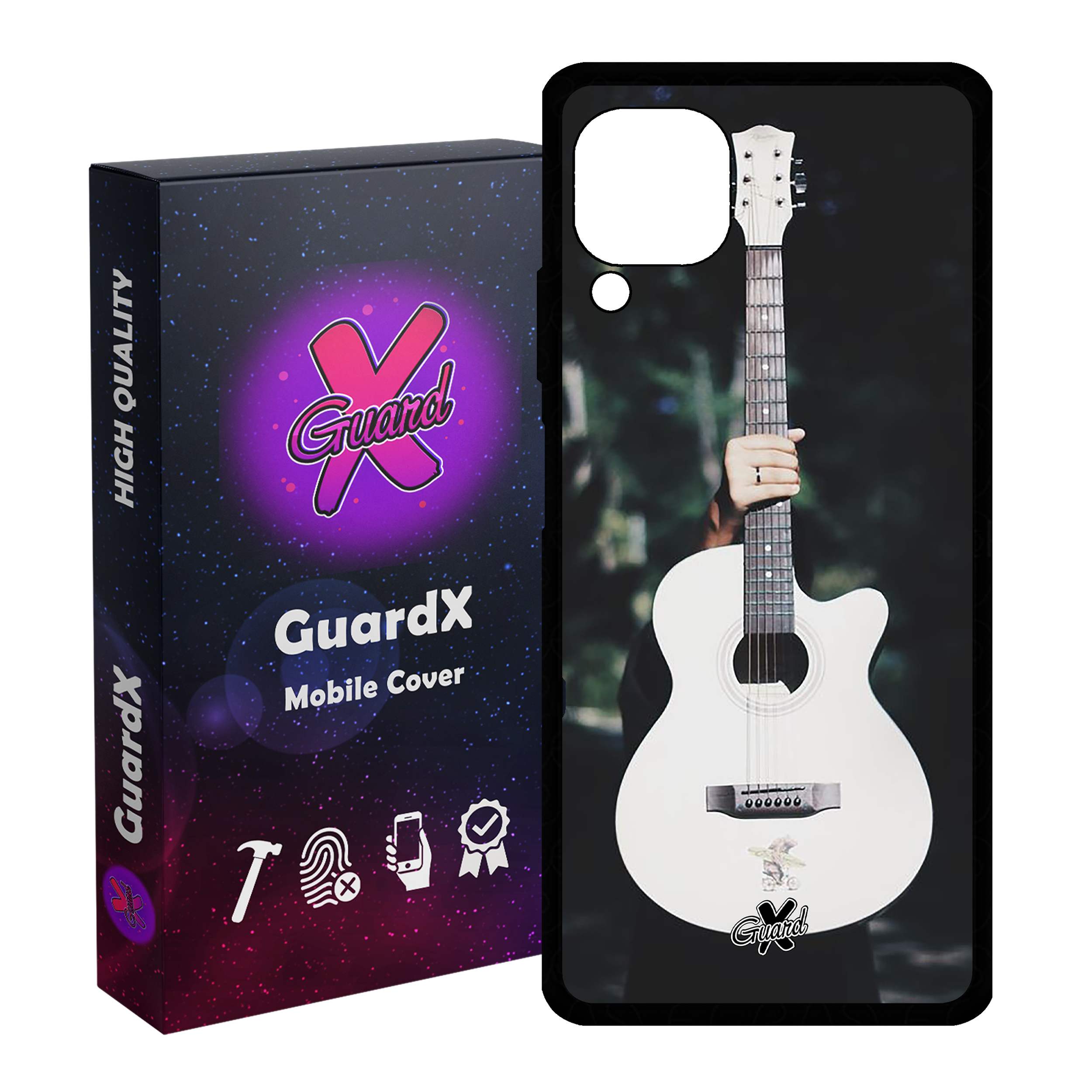 کاور گارد ایکس طرح گیتار مدل Glass10263 مناسب برای گوشی موبایل هوآوی Nova 7i / Nova 6 SE / P40 Lite